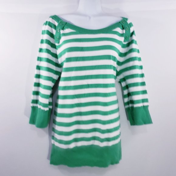 Lane Bryant Sweaters - Lane Bryant Womens Sweater 14/16 Green‎ Boat Neck S